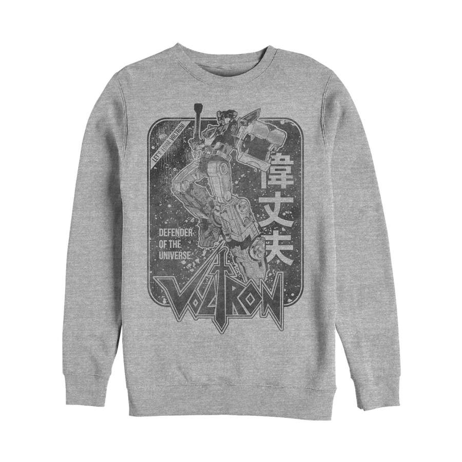 Voltron: Defender of the Universe Men’s Vintage Kanji Character Frame  Sweatshirt