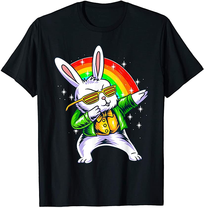 Cool Dabbing Rabbit Novelty Graphic T-Shirts & Cool Designs T-Shirt