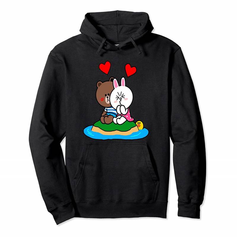 Cute brown bear cony bunny rabbit valentines lost in love Pullover Hoodie, T Shirt, Sweatshirt