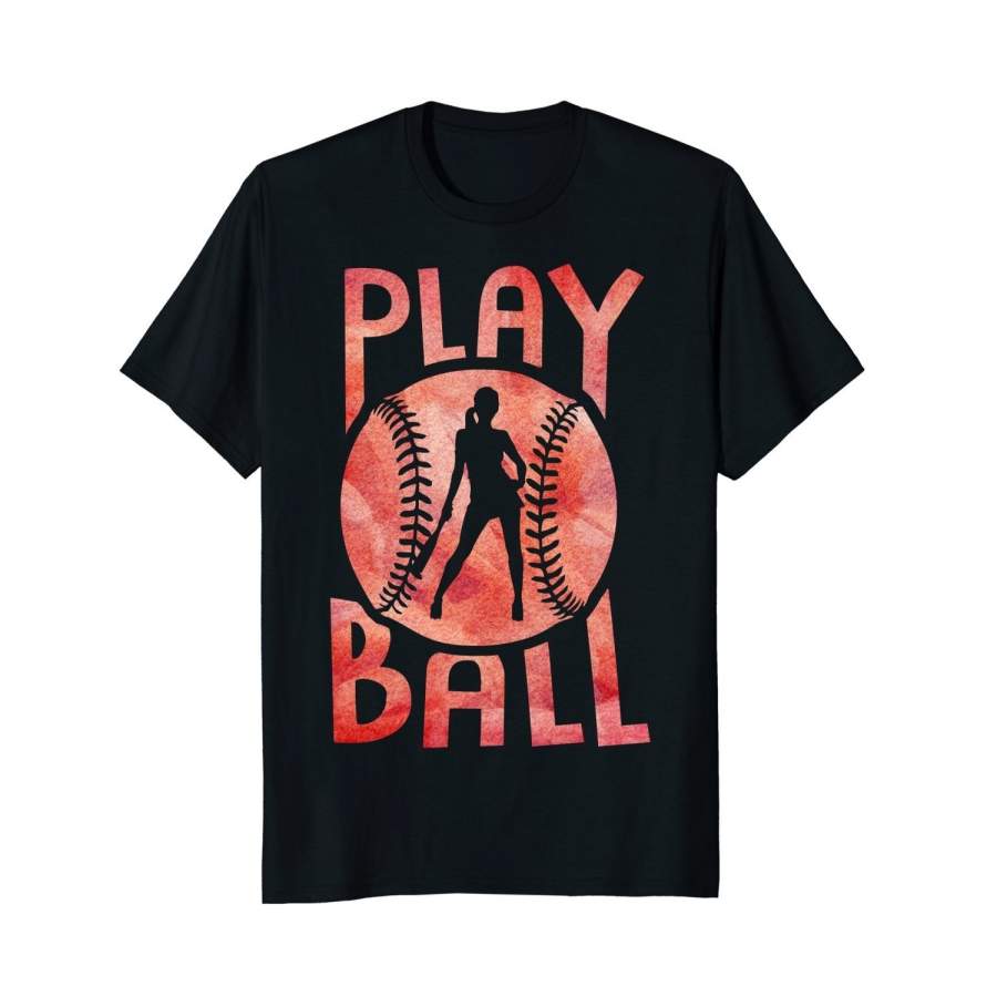 Play Ball, Softball, Sports, Game, Player, Cool – T-Shirt Men’S Cotton T-Shirt