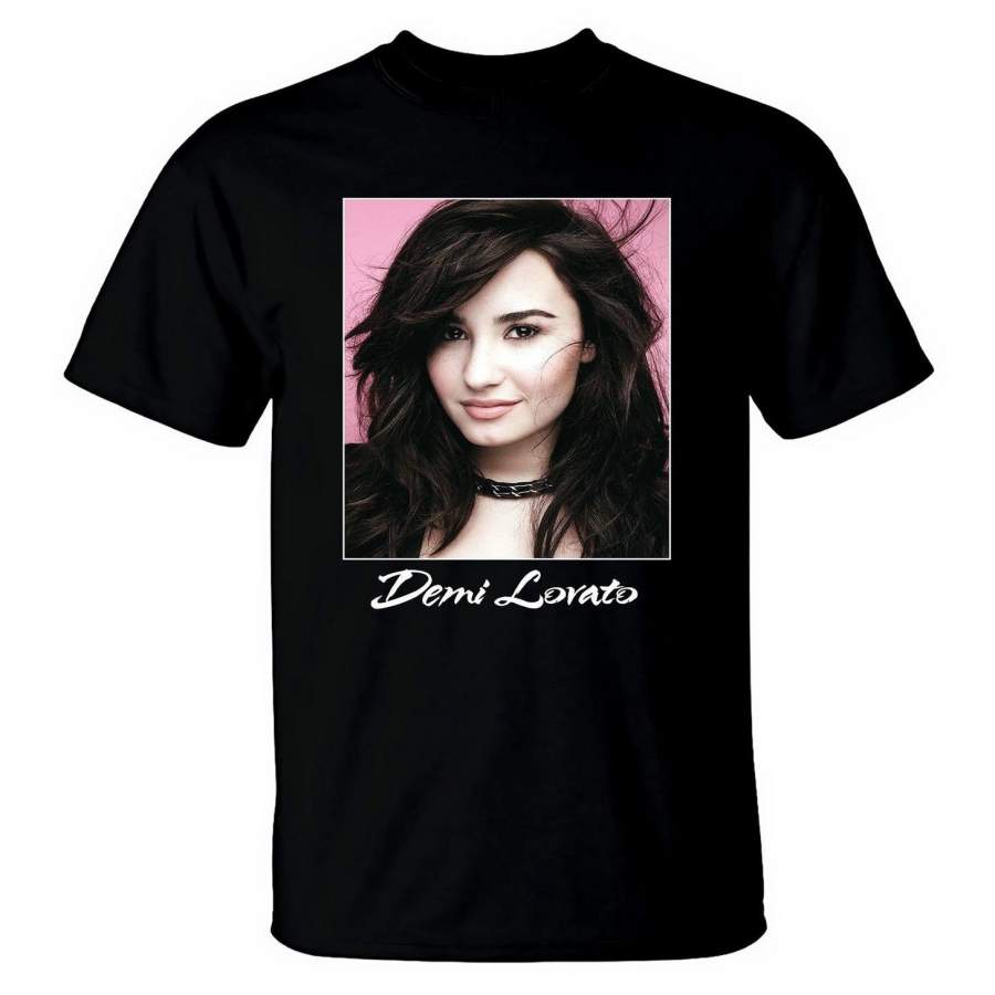 Demi Lovato T Shirt American Singer Music Poster Tee Men T-Shirt Size S-3XL