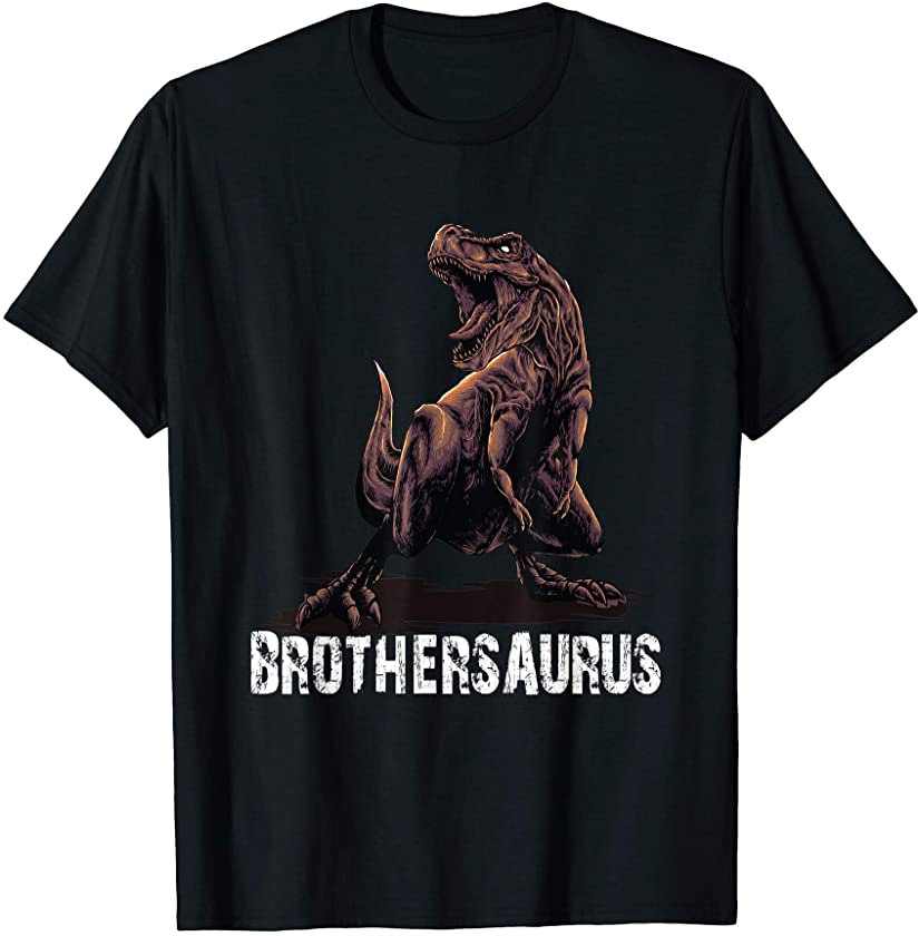 BrotherSaurus Big Brother Kids Boys T-Rex Dinosaur Gift T-Shirt