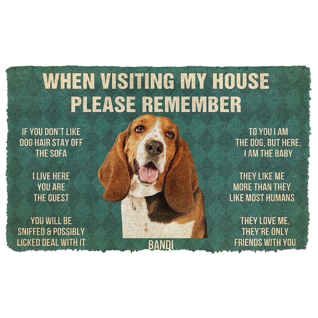 Gearhumans  Gearhuman 3D Please Remember Bandi House Rules Custom Doormat