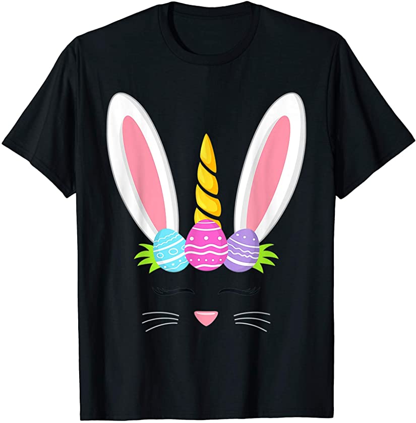 Cute Unicorn Rabbit Easter Day T-Shirt