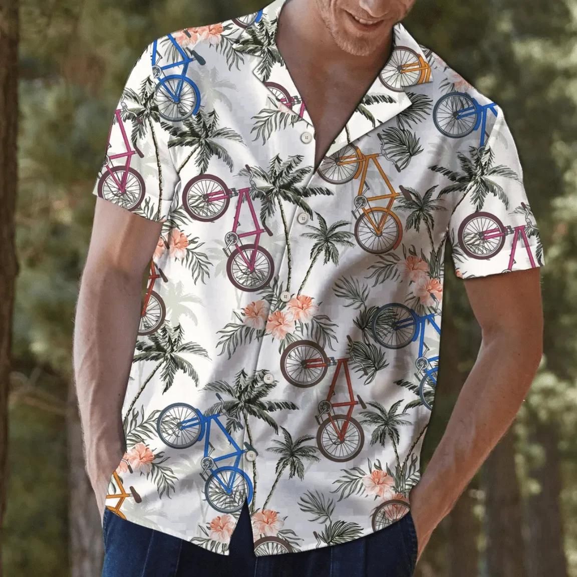 Cycling Bike Aloha Hawaii Shirt Colorful Short Sleeve Summer Beach Casual For Men And Women Ha75337