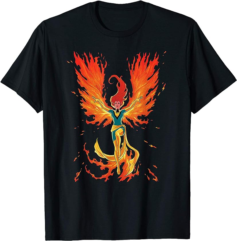 X-Men Jean Grey Phoenix Cosmic Flames T-Shirt