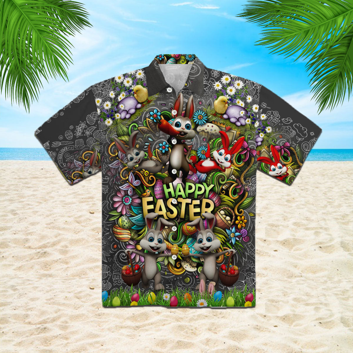 Oragontee Happy Easter Hawaii Shirt For Men Women Adult Ha108930