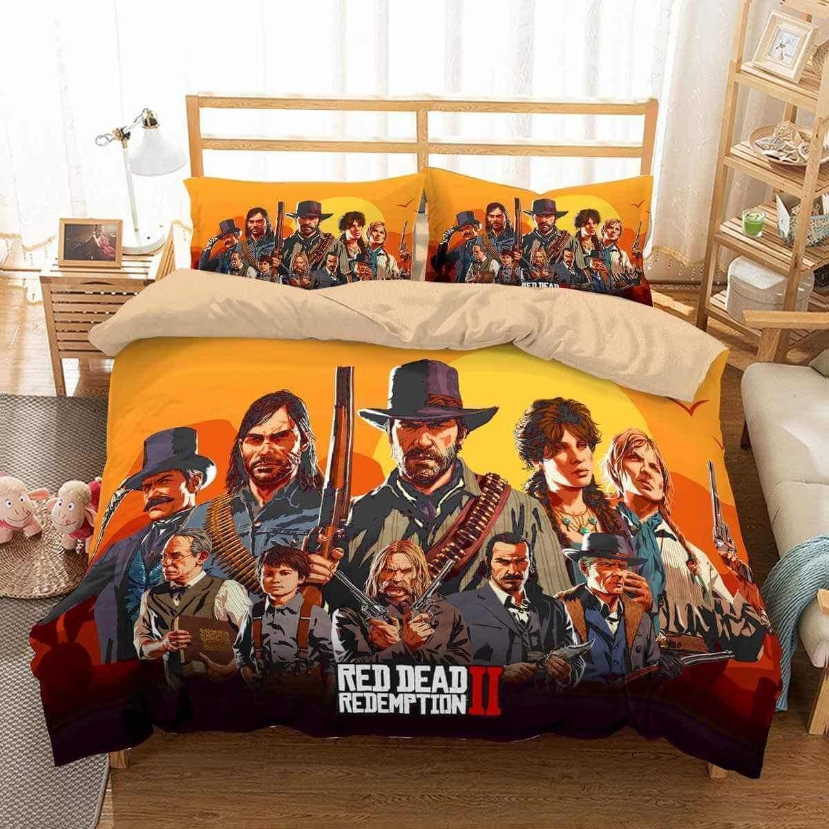 3D Customize Red Dead Redemption 2 Bedding Set Duvet CoverSet Bedroom Set Bedlinen 1