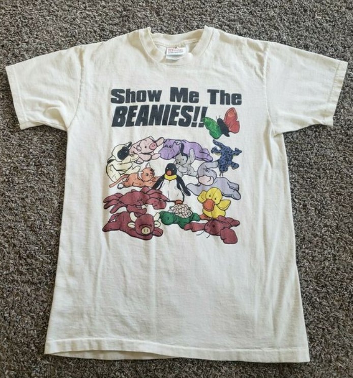 Vintage 1990s Show Me The Beanies Beanie Baby Shirt Outfit