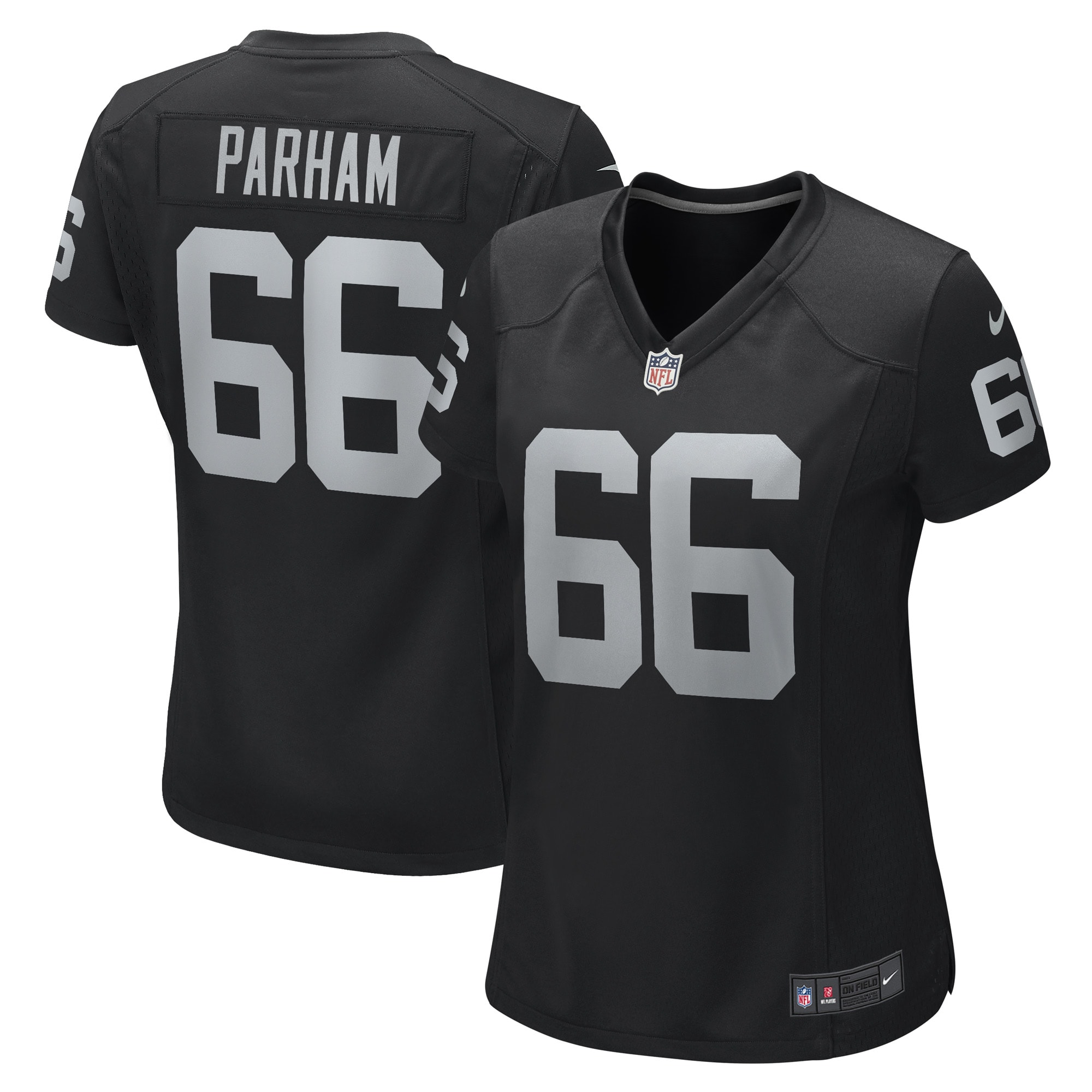 Women’s Las Vegas Raiders Dylan Parham Black Game Player Jersey