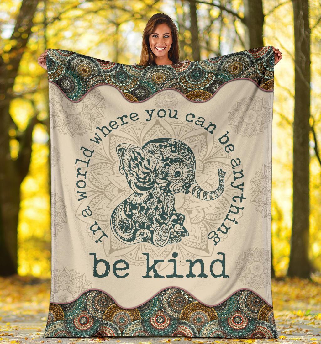 Elephant – Be Kind – Blanket
