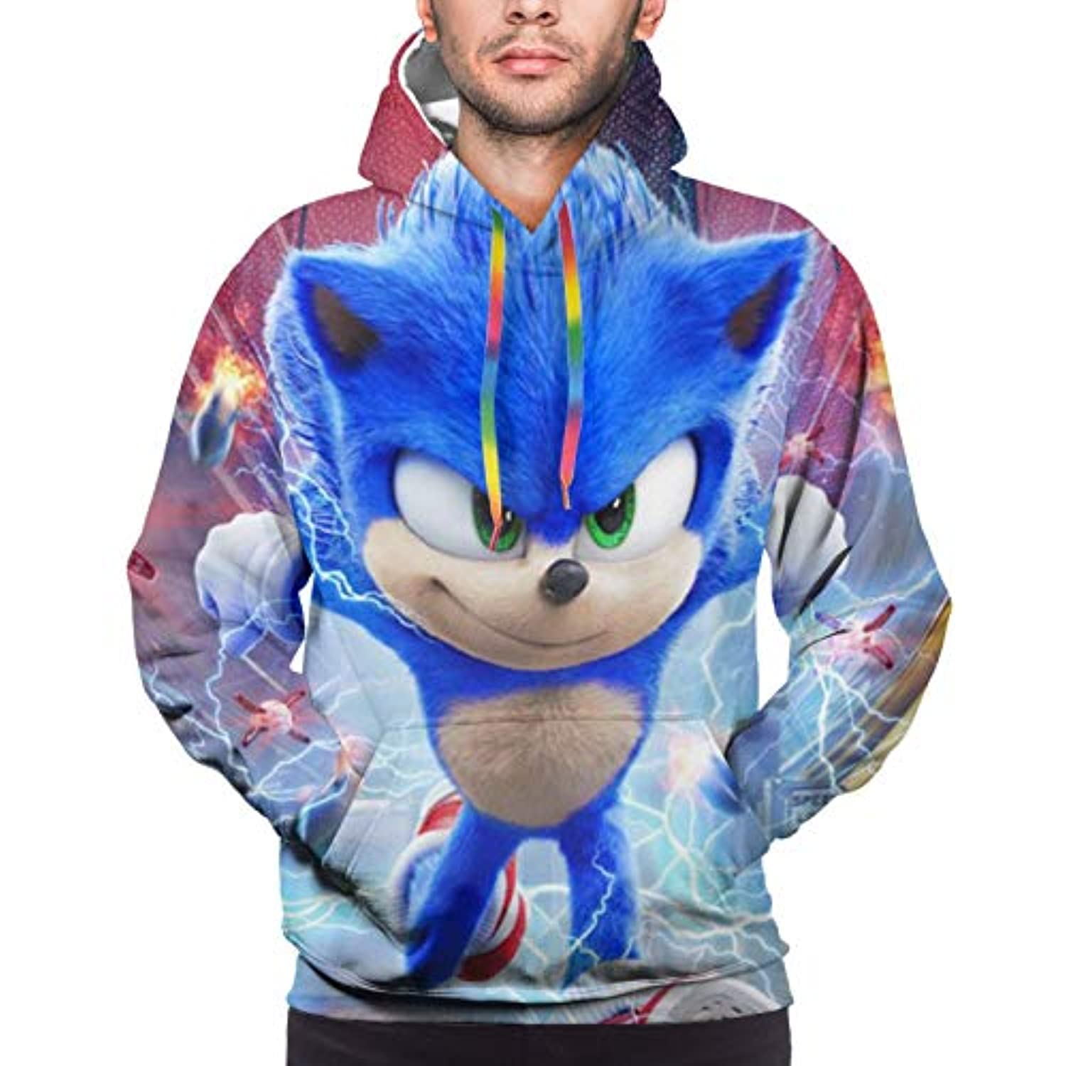 Cartoon Games Sonic Hoodie – 3D Print Unisex Sonic the Hedgehog Pullover Hoodie