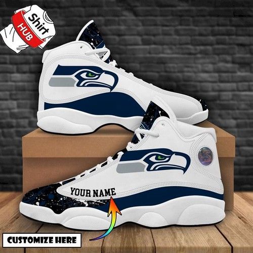 Seattle Seahawks Sneakers Personalized Aj 13 Running Shoes For Fan Air Jordan High Sneakers Sport Sneakers