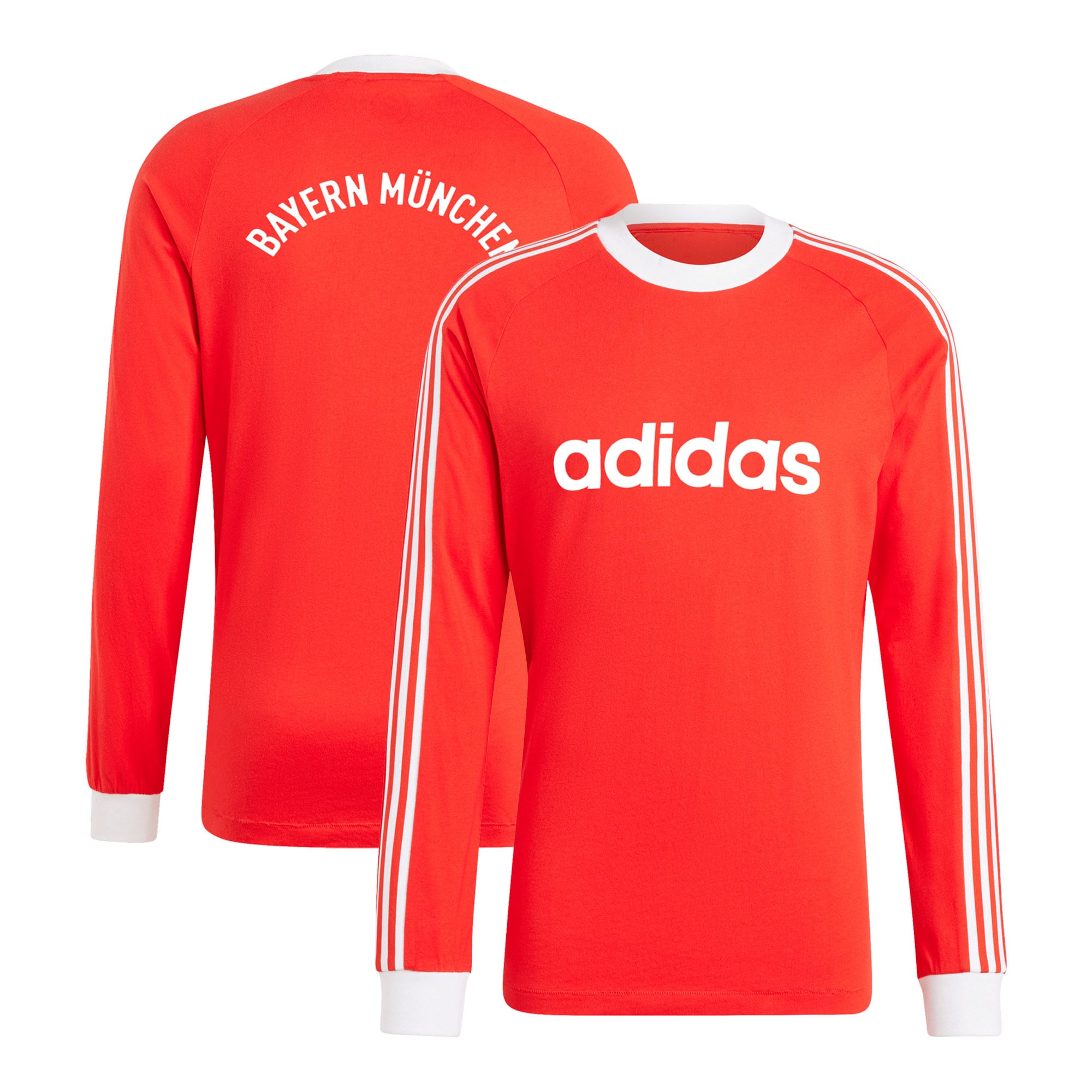 Bayern Munich Originals Energy Drop '70s Long Sleeve Jersey – Red