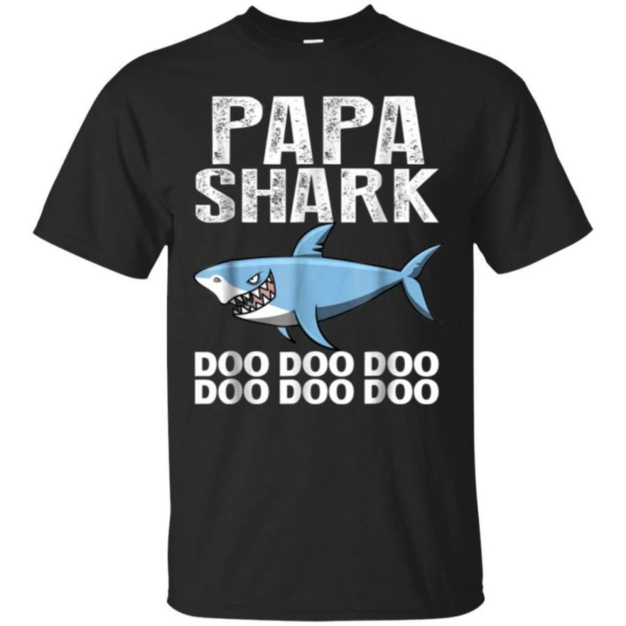 AGR Papa Shark Doo Doo Doo Tshirt  Matching Family Gift Tee Jaq T-shirt