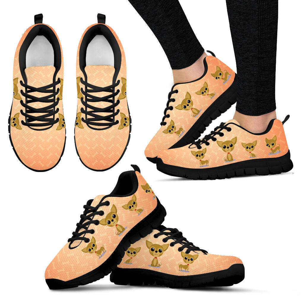 Chihuahua Dog 4 Vt Sneaker Comfortable Walking Running Lightweight Casual Shoes