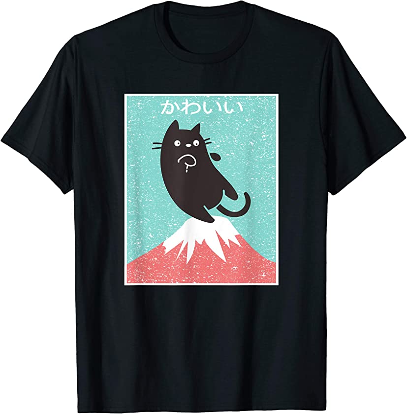 Vintage Anime Cat Japanese Kawaii Kitten T-Shirt