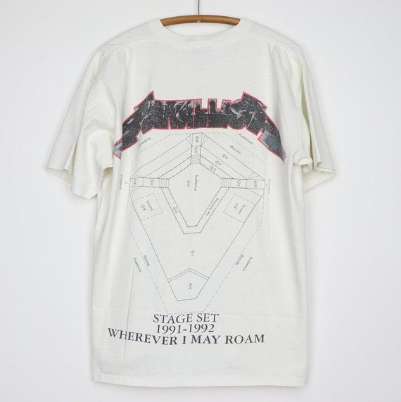 Vintage 1991 Metallica Wherever I May Roam Tour shirt