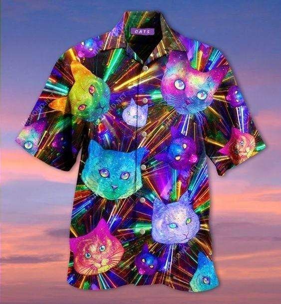 Shop Hawaii Aloha Shirts Space Cat Evolution Ha52182