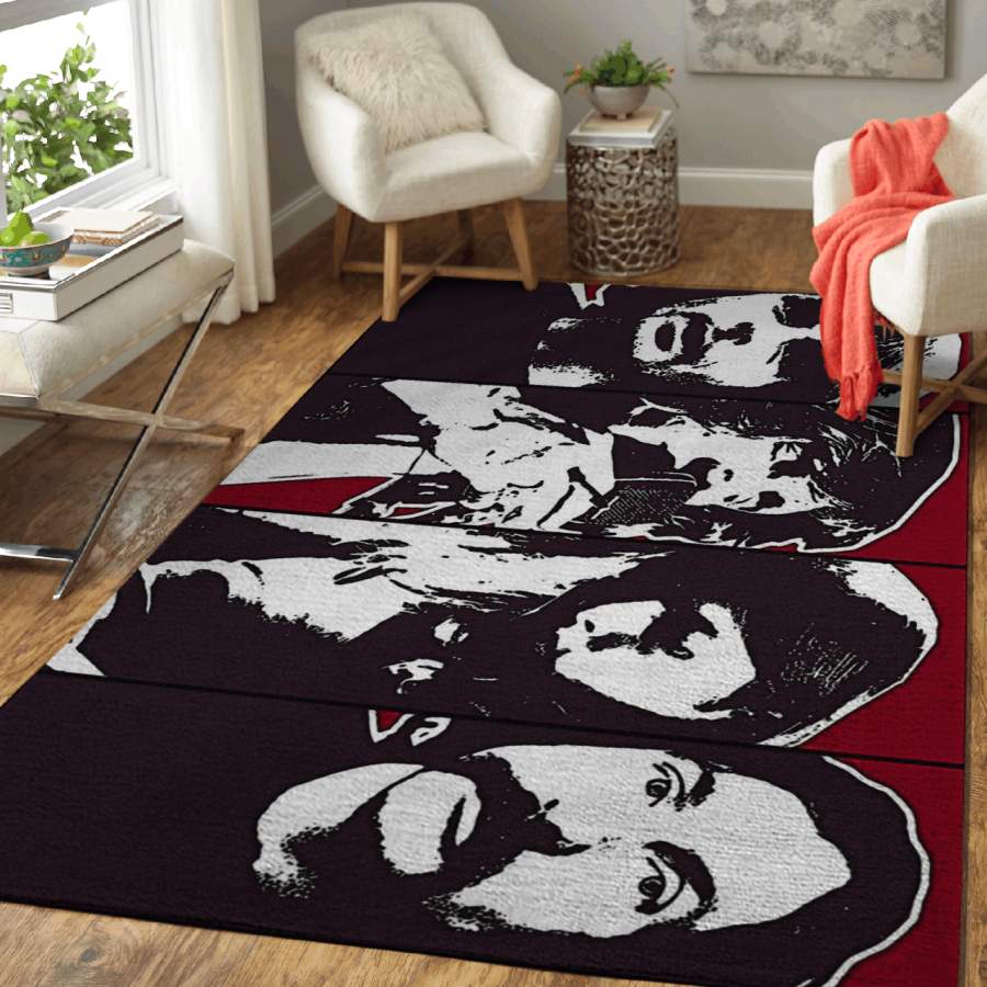 Pink Floyd Band On The Wall Painting Music Area Rug