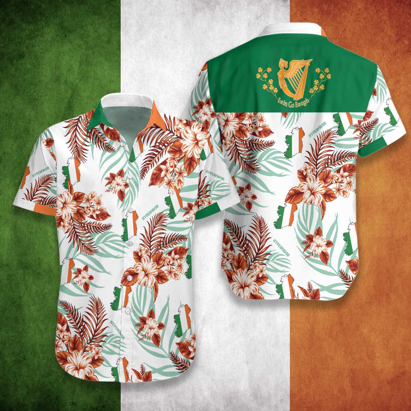 Ireland Forever Erin Go Bragh Flag Hawaii Shirt For Men And Women Ha77930