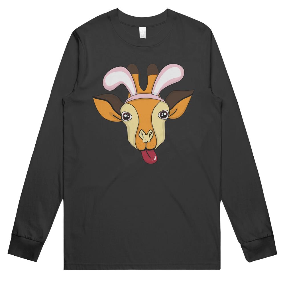 Cute Easter Giraffe Dog Bunny Ears Rabbit Long Sleeve T Shirts