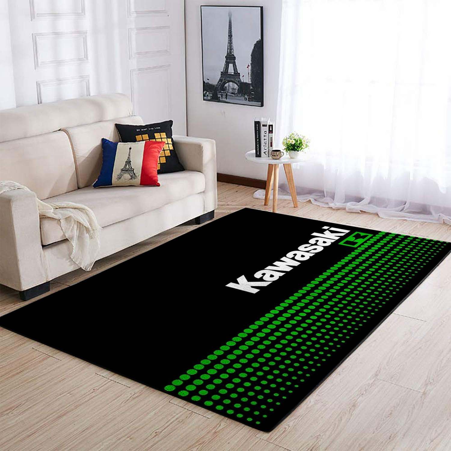 The 20 Rug Kawasaki Racing Motocross Rug Living Room Carpet DC1012010 Christmas Gift Floor Decor