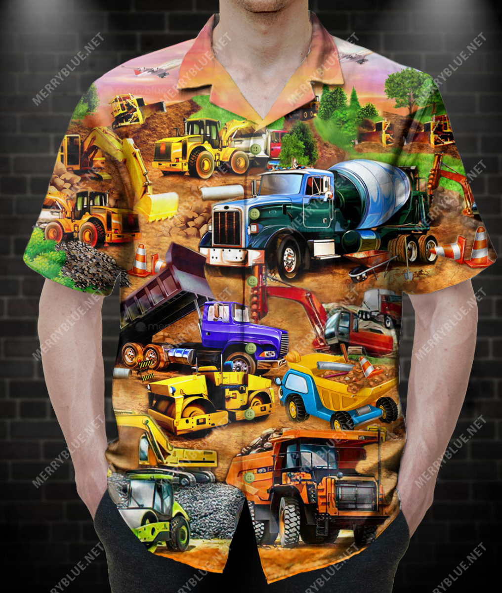 We Build Your Dream Construction Worker Unisex Hawaii Shirt Ha24284