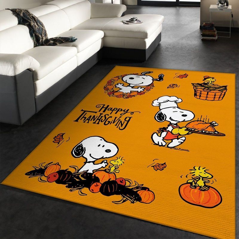 Snoopy Halloween Cartoon Movies Area Rug Living Room And Bed Room Rug Gift Us Decor