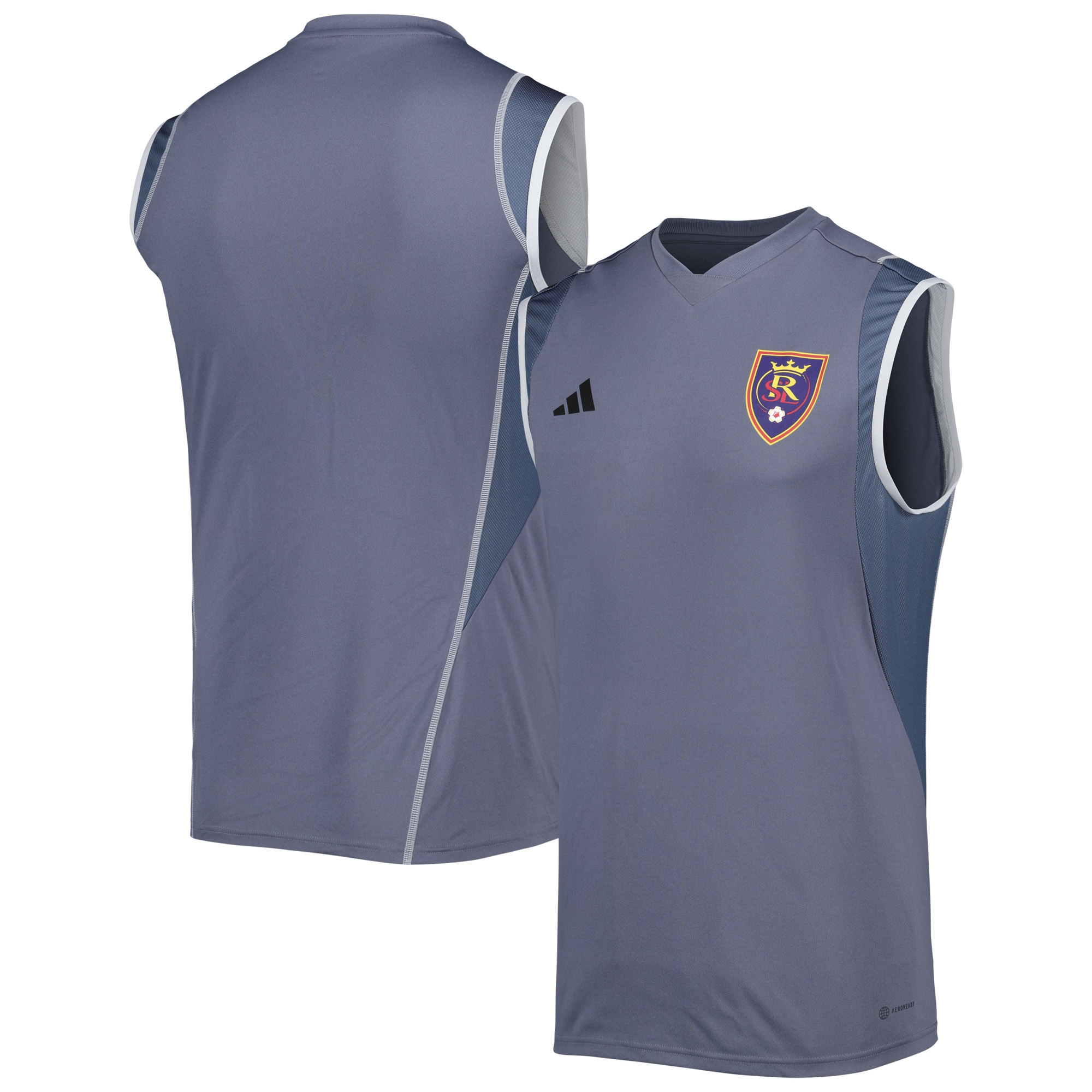 Real Salt Lake 2023 On-Field Sleeveless Training Jersey – Gray