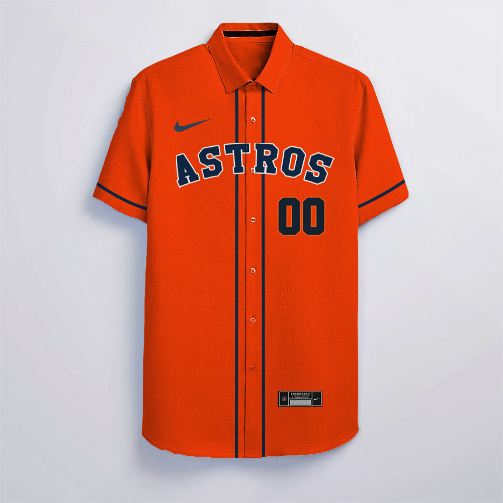 Personalized Houston Astros All Over Print 3D Hawaiian Shirt – Orange-Tph