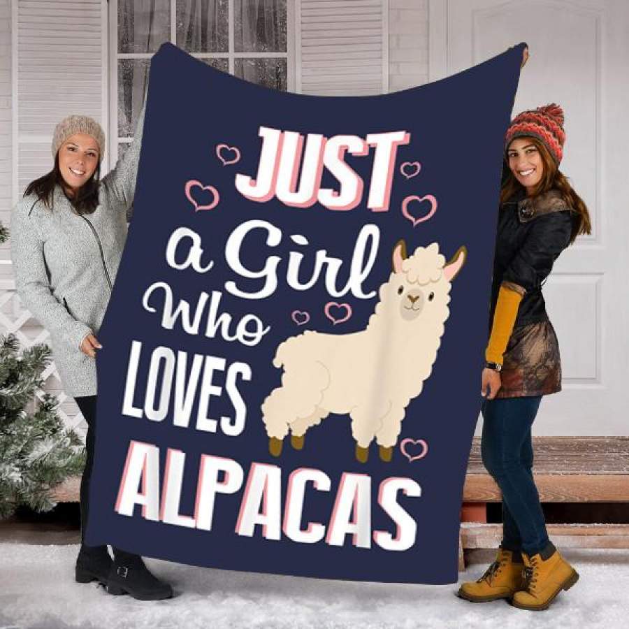 Custom Blanket Alpacas Llama Blanket – Perfect Gift For Girl – Fleece Blanket