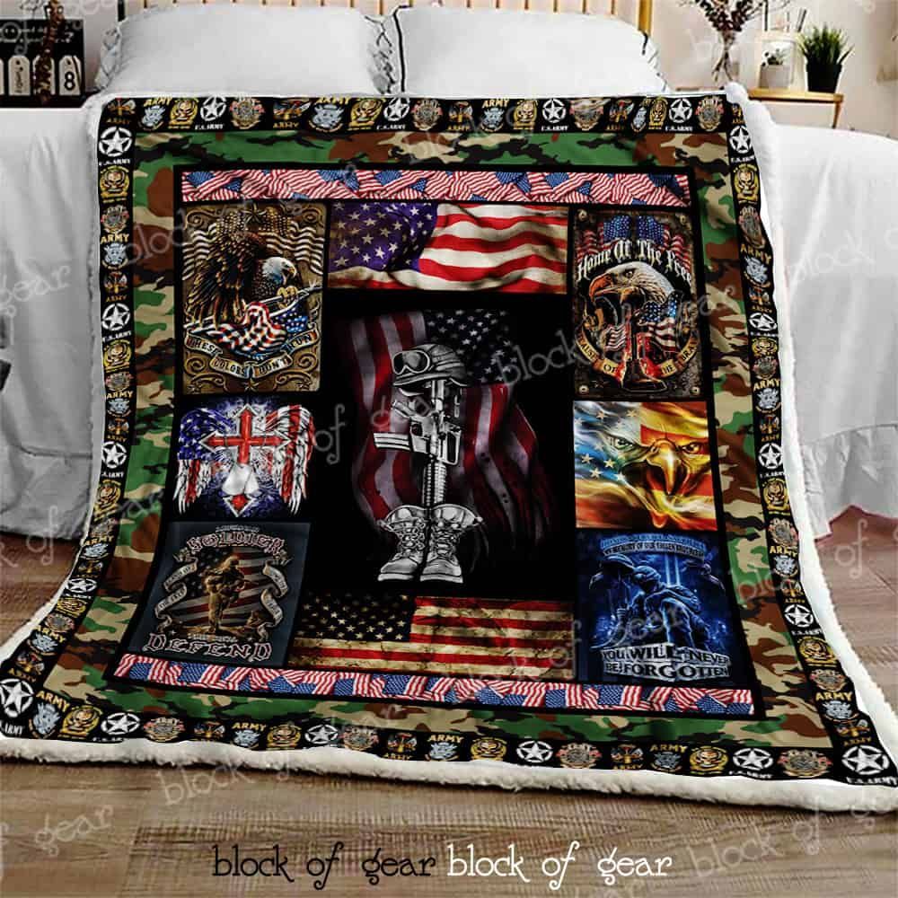 US Army Sofa Throw Blanket DK446