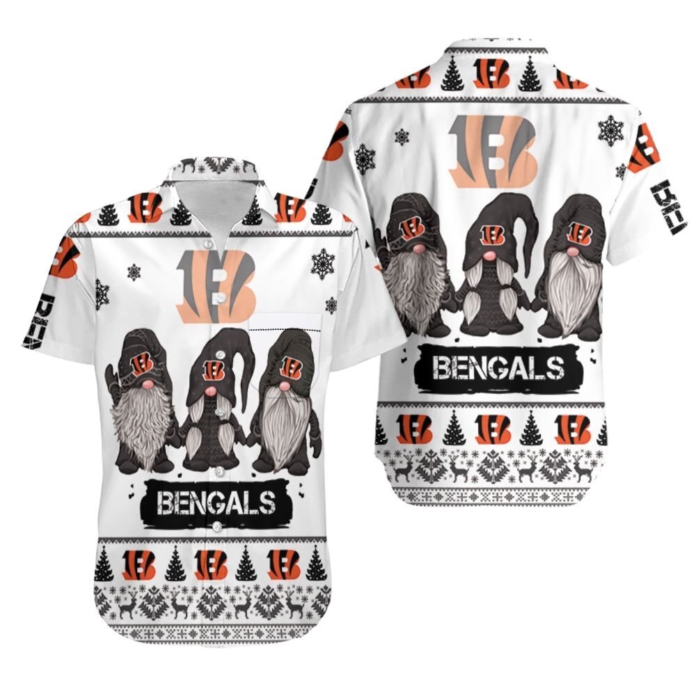 Christmas Gnomes Cincinnati Bengals Ugly Sweatshirt Hawaii Shirt Ha39359