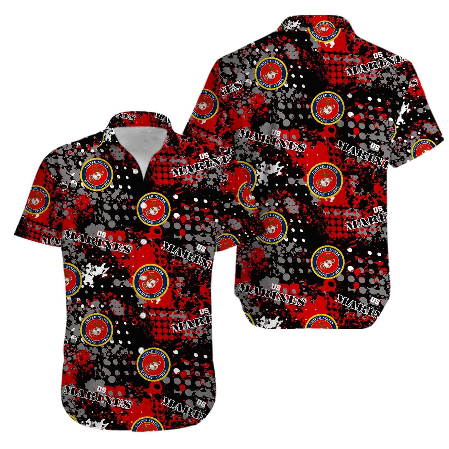 Veteran Us Marine Corps Hawaiian Shirts #Kv