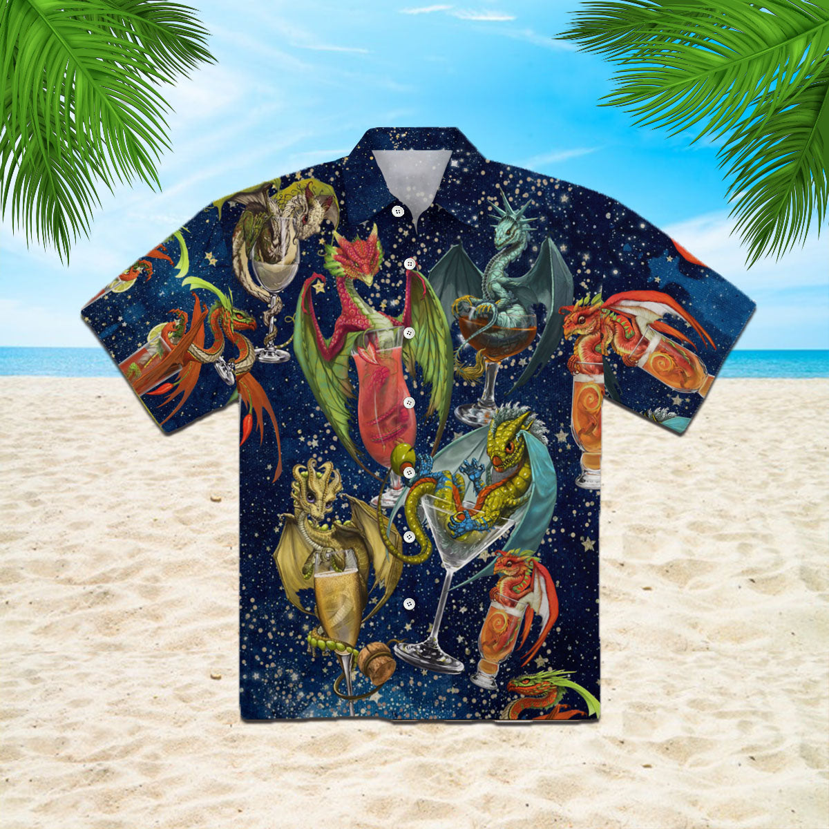 Oragontee Dragon Cocktail Hawaii Shirt Unisex Adult Ha102084