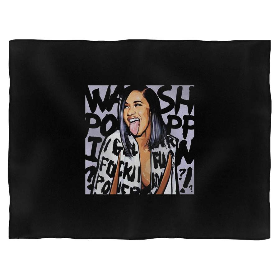 Cardi B Singer Music Blanket