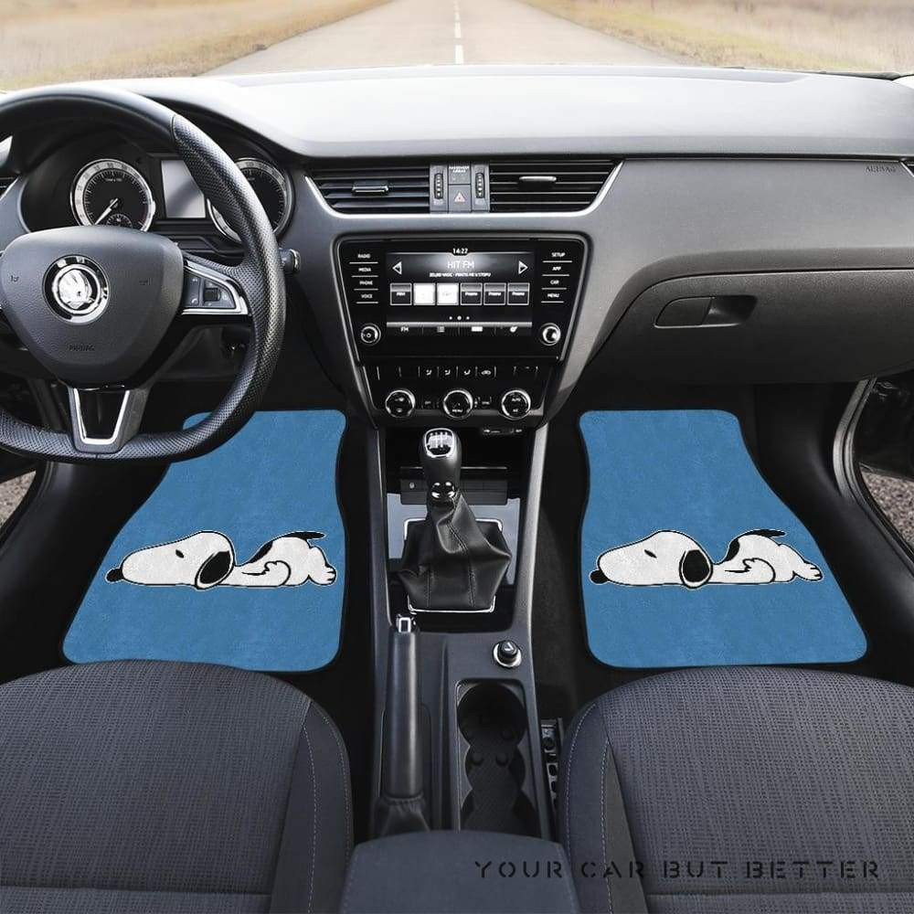 Snoopy Car Mats 081524 Personalized Car Seat Floor Mat Custom Print 