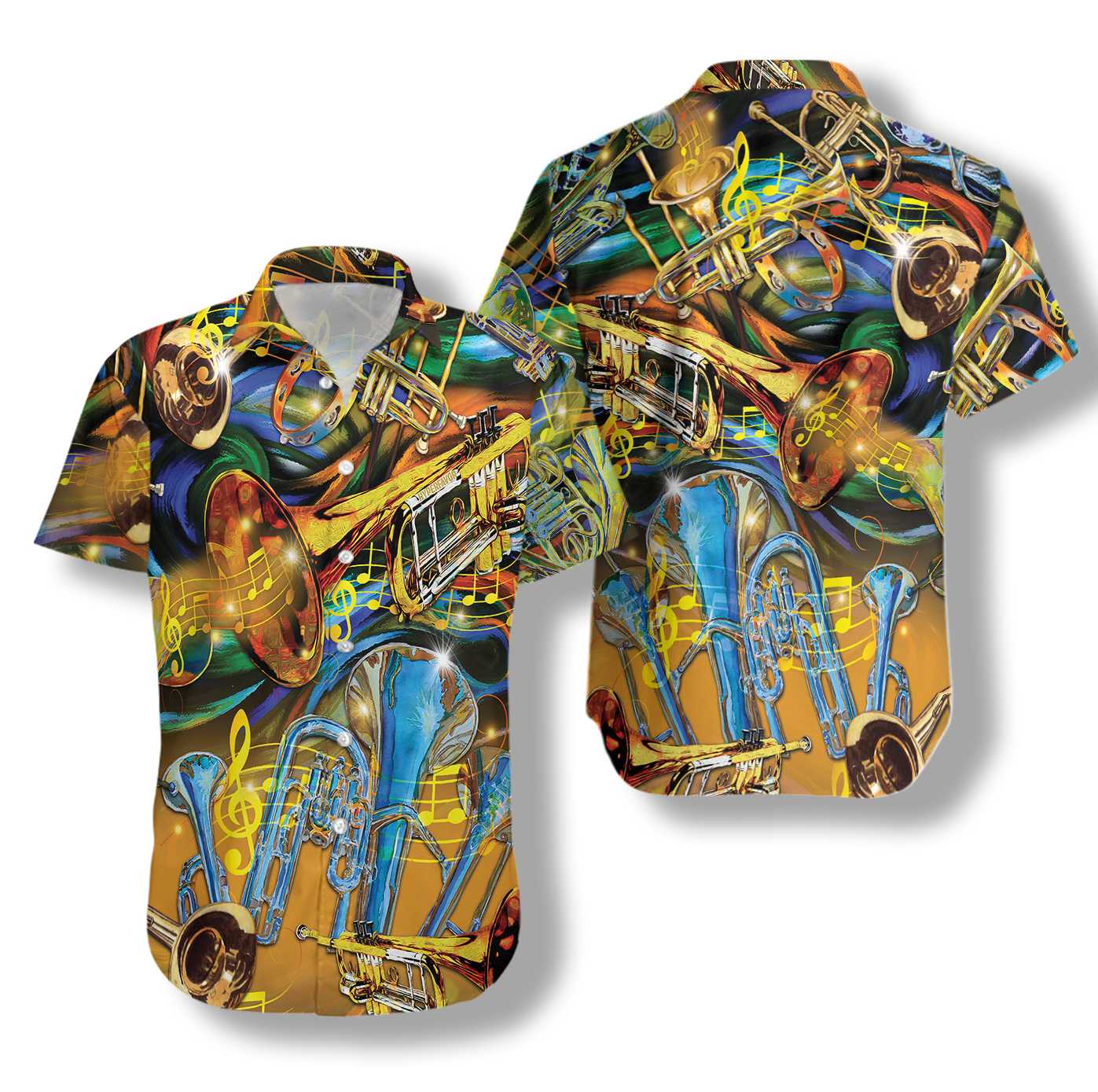 Unisex Saxophone Hawaii Shirt Ha29198