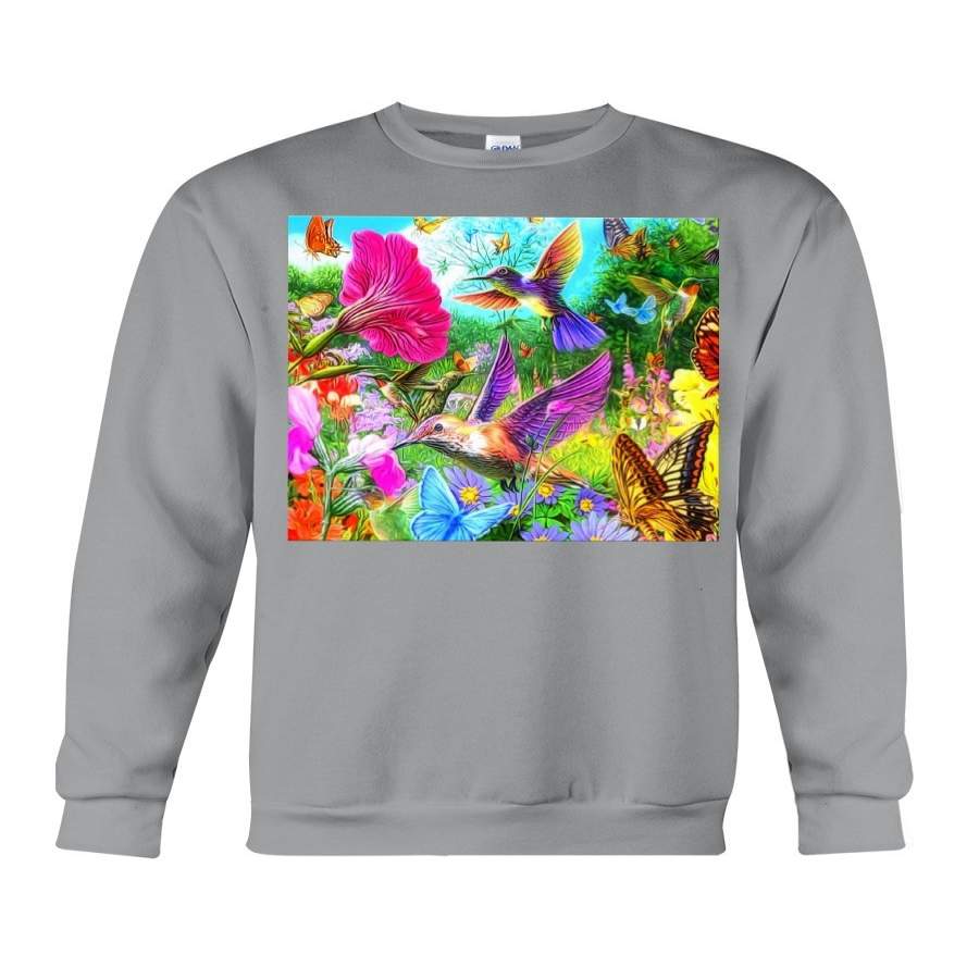 Colorful Humming Bird  Unique Custom Design For Animal Lovers Sweatshirt