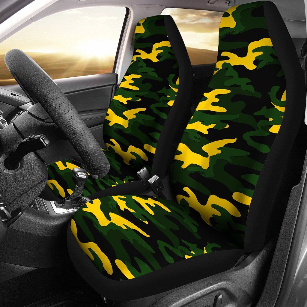 Green Bay Packers Inspired Camo Car Seat Covers