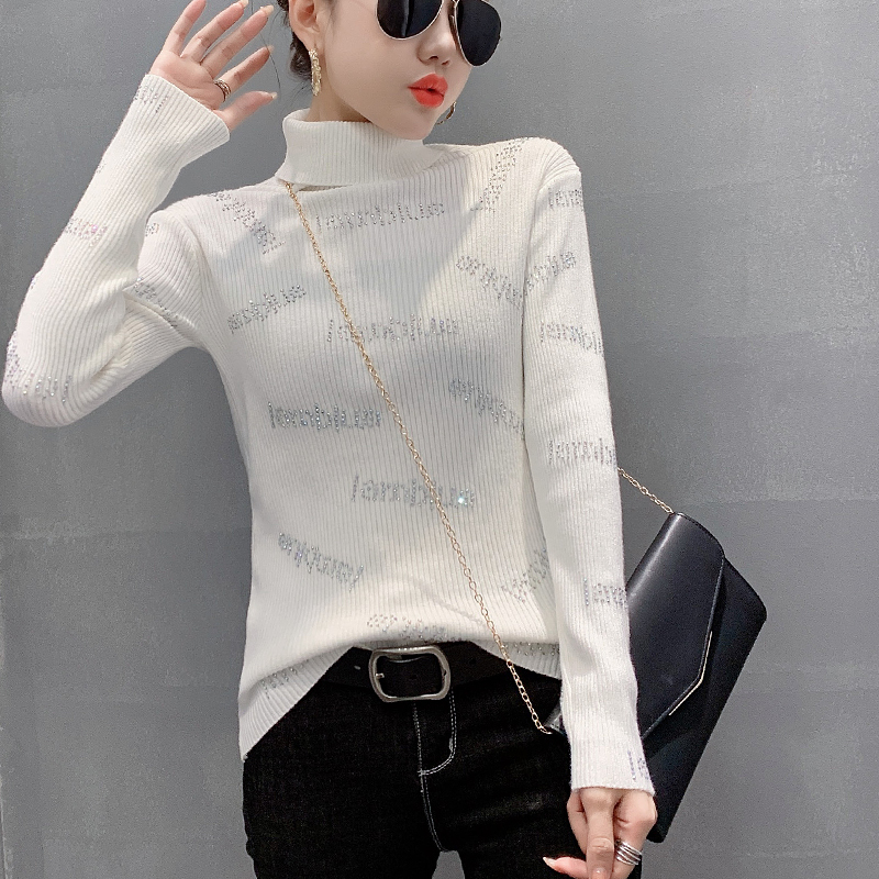 #7404 Black Winter Sweater Women 2021 Full Letters Tight Women Sweaters And Pullovers Long Sleeve Casual Knitwear Pullover Femme alx