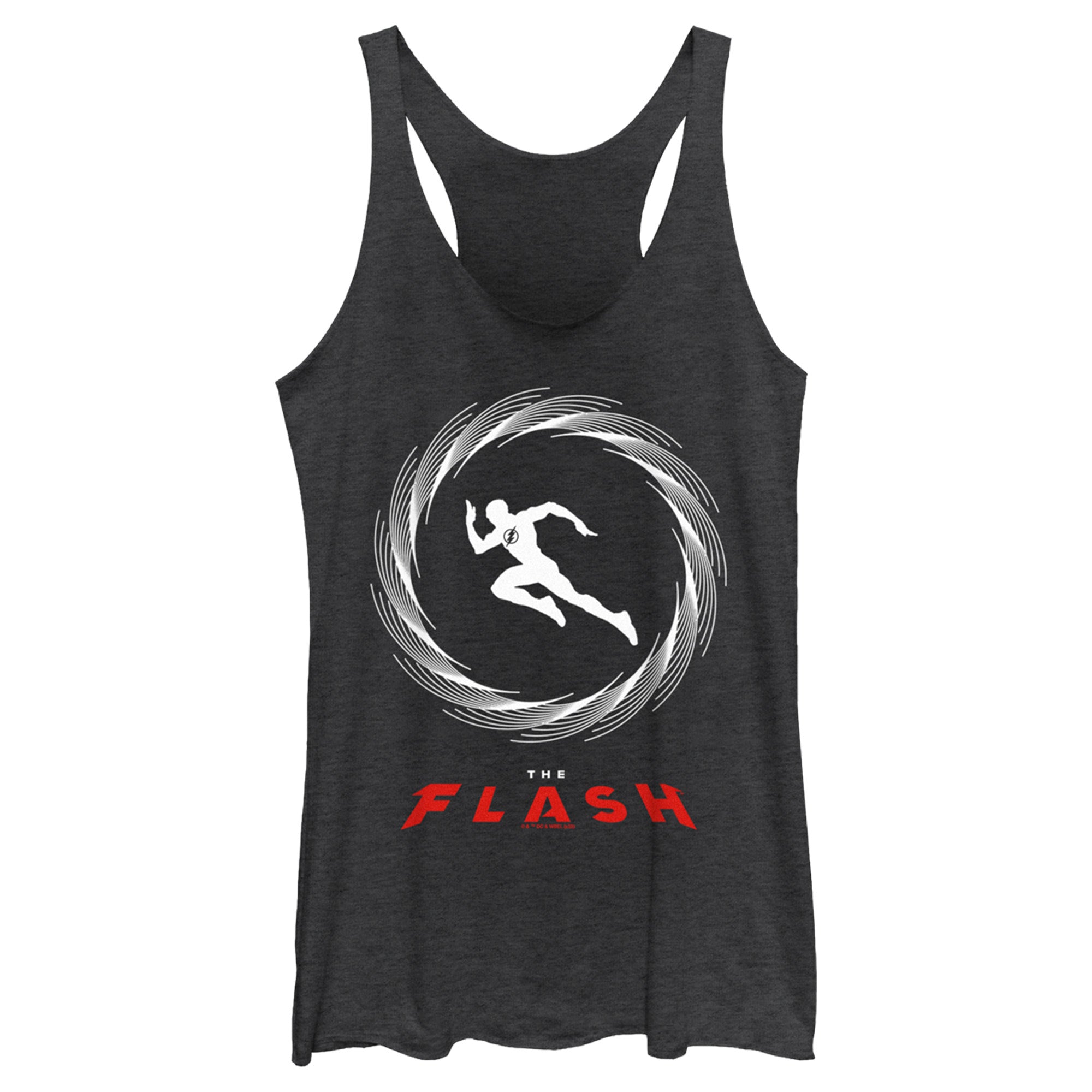 Women’S The Flash Speedster Barry Allen Silhouette Racerback Tank Top