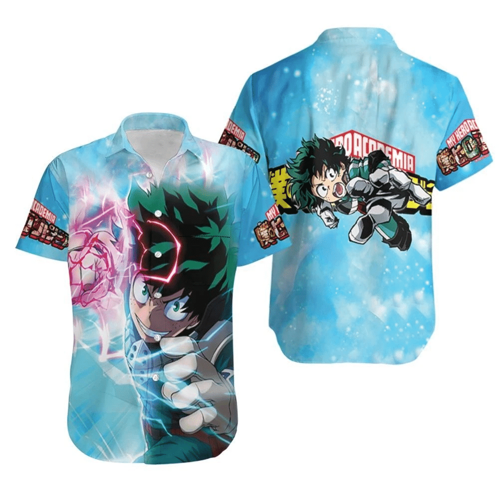 My Hero Acadimia Midoriya Izuku Powerful Skill Thunder For Fan Hawaii Shirt Combo Beach Ha9709