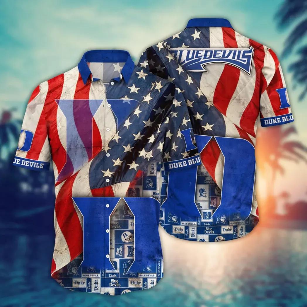 Duke Blue Devils Ncaa Flower Aloha Hawaiian Shirt 10, Ncaa Hawaiian Shirt
