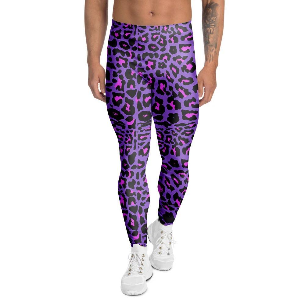 Purple Leopard Men’S Leggings