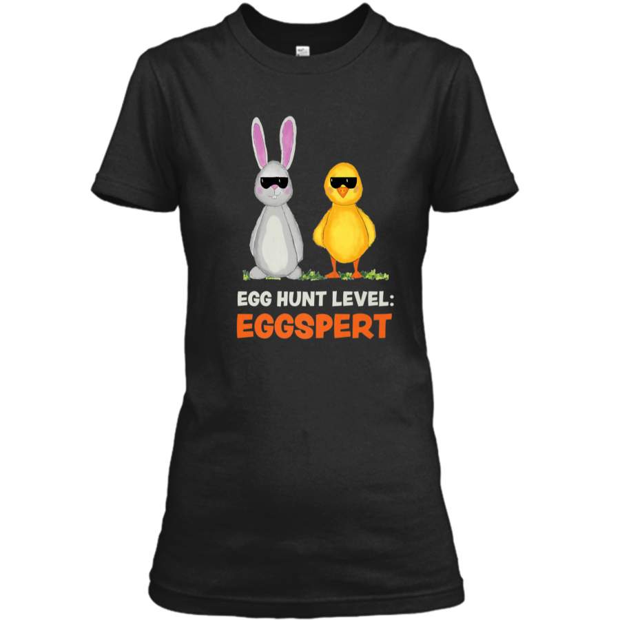 Cool Easter Bunny Rabbit and Chick Egg Hunt Shirt for Women Ladies Custom