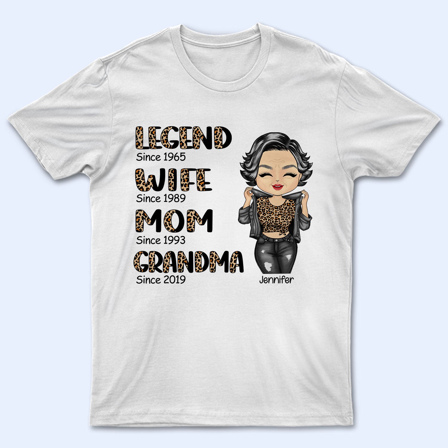 Legend Wife Mom Grandma – Family Gift For Mother & Grandma – Personalized Custom T Shirt