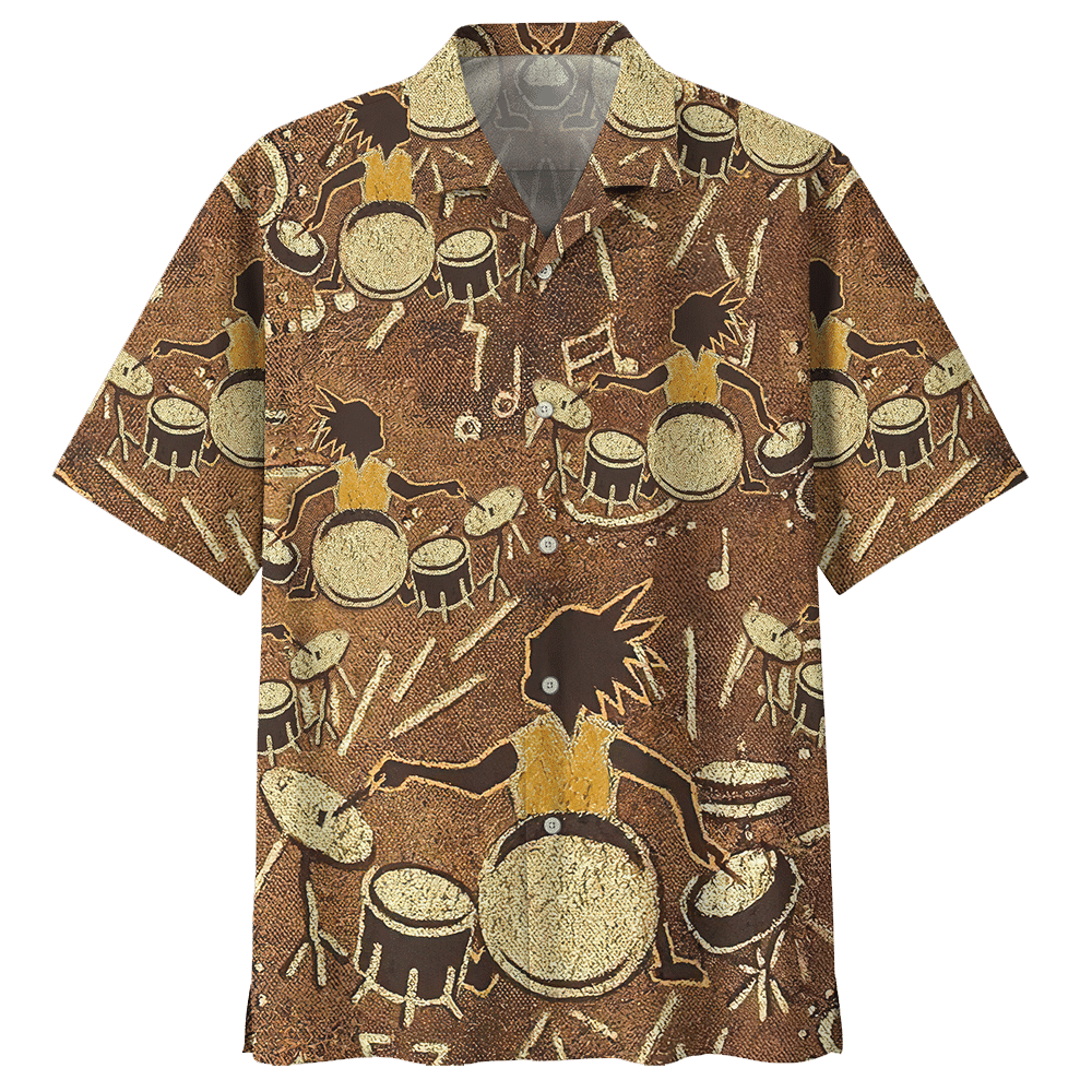 Man Hawaiian Shirt Drum For Music Gift Idea Ha71043