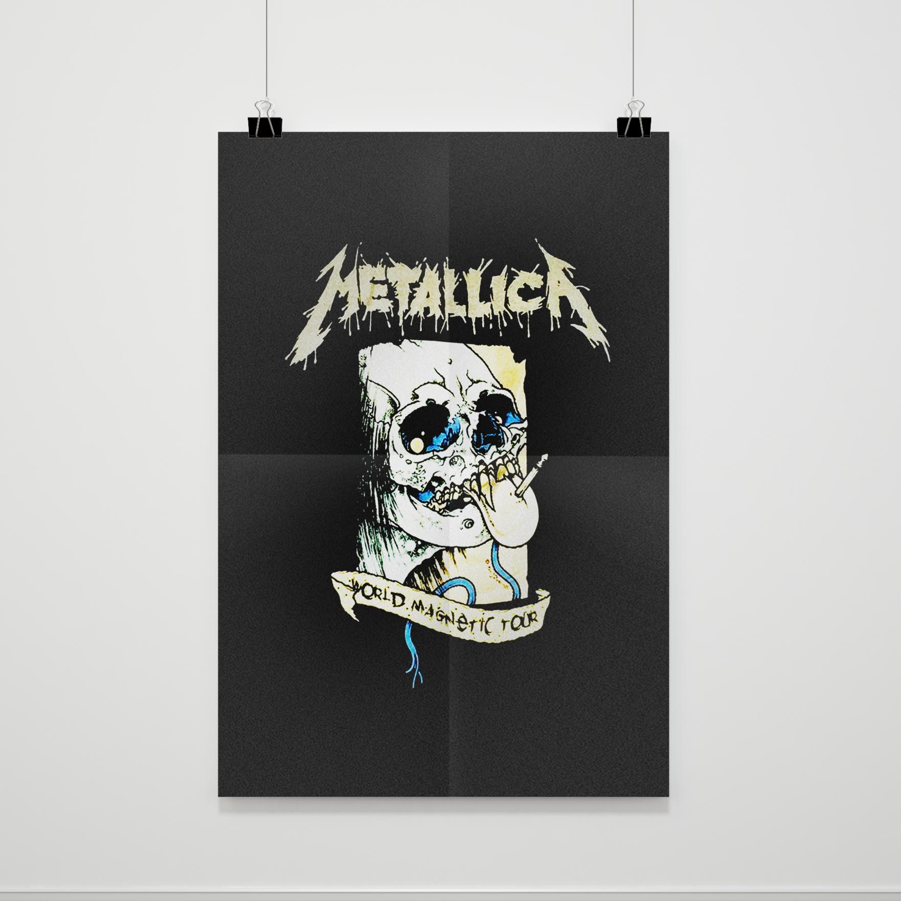 Metallica Soiree Pushead Skull Death Magnetic Poster